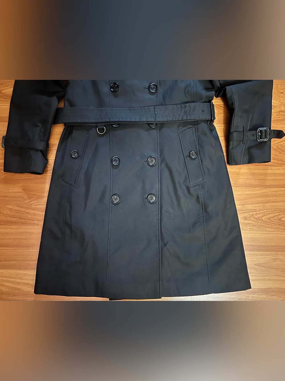 Burberry "Chelsea" Heritage Trench Coat VTG Check Lining&Slim Silhouette Sz 12UK - Picture 3 of 13